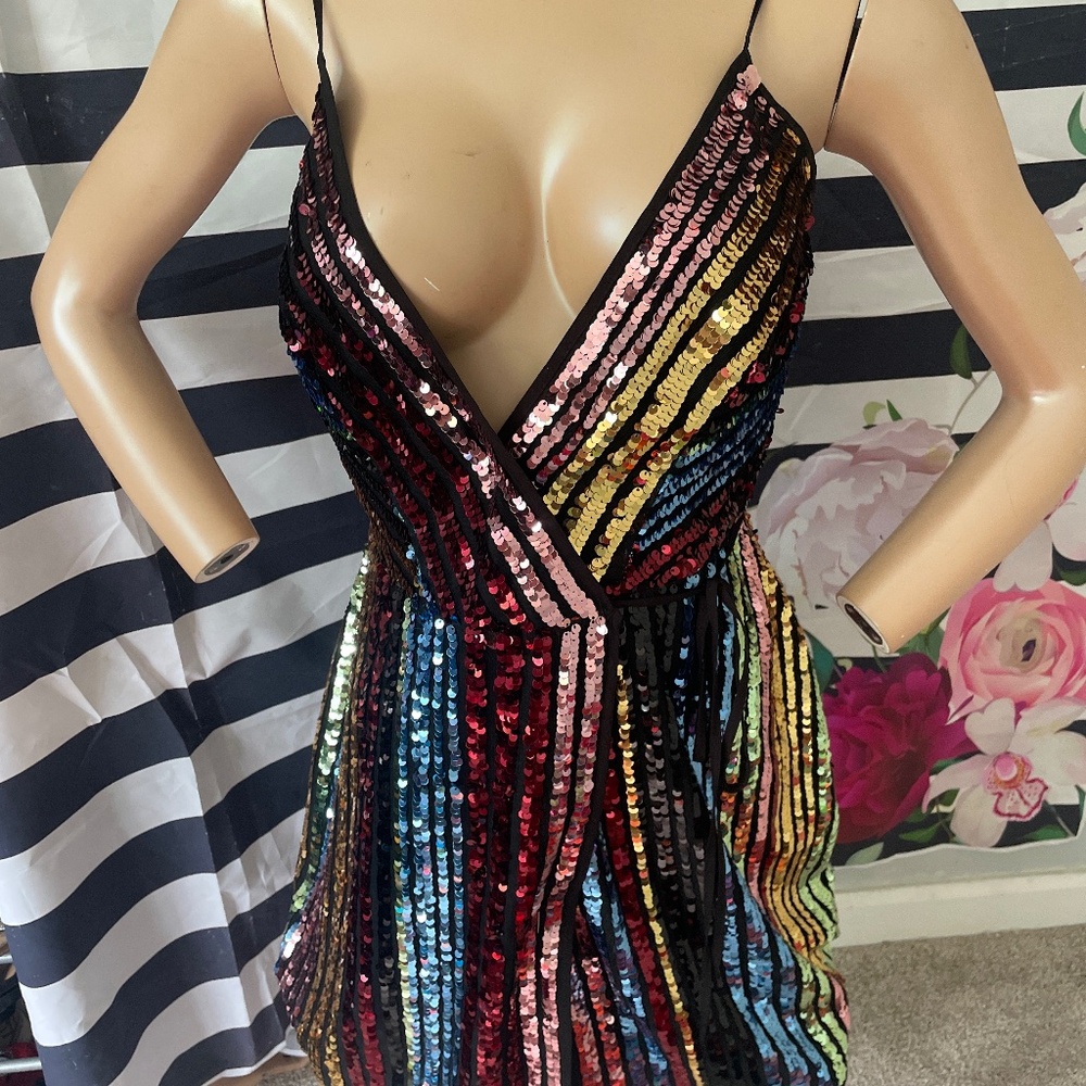 Sequence mini party dress